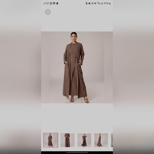 Veiled collection three piece set Abaya